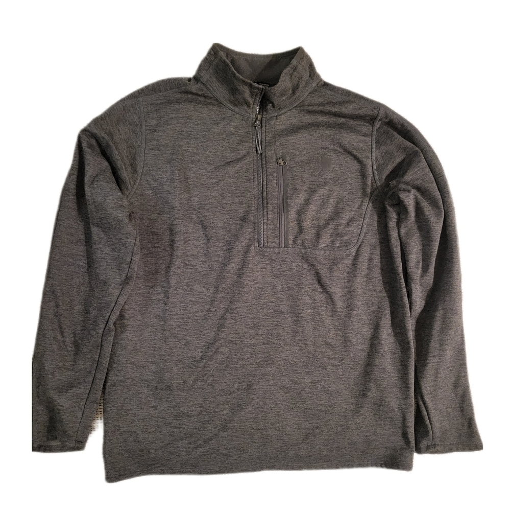 The North Face Canyonlands Long Sleeve Gray Quarter 1/4 Zip Fleece Sweater Men L
